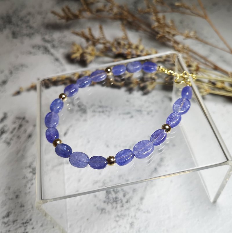 Tanzanite  bracelet - สร้อยข้อมือ - เครื่องเพชรพลอย สีน้ำเงิน
