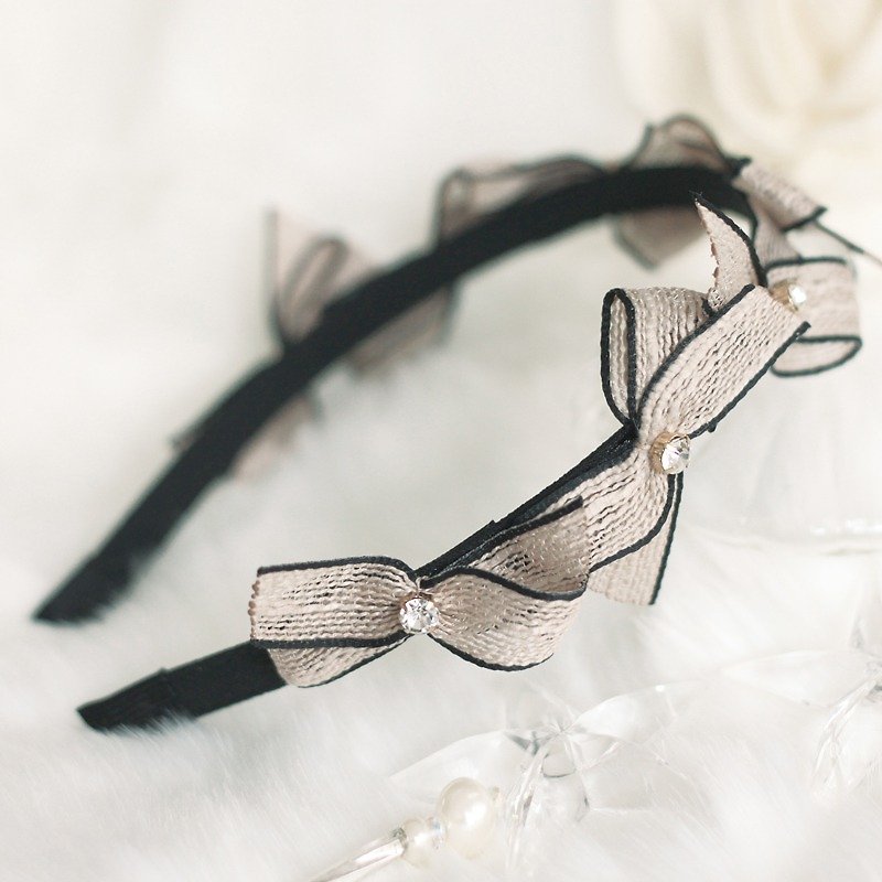 Cruise Style Linen Ribbon Headband - Hair Accessories - Other Materials Khaki