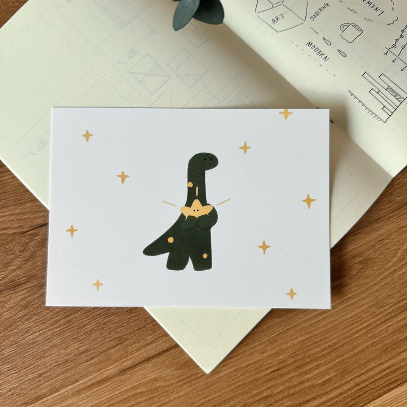 Get Better Dinosaur Postcard - Cards & Postcards - Paper Yellow