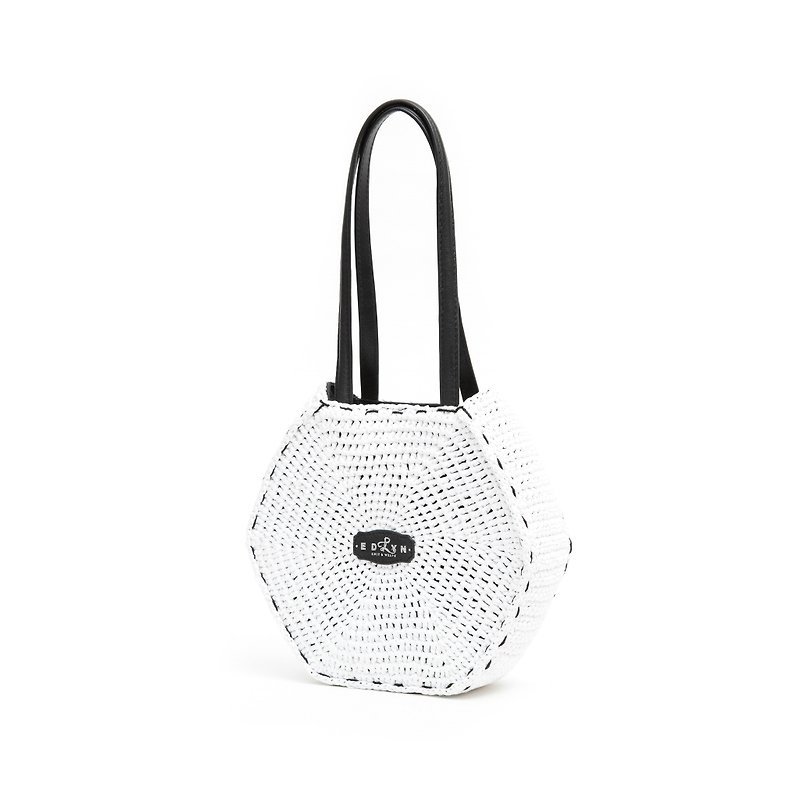 SOLID WHITE - Hexagon - Messenger Bags & Sling Bags - Other Materials White