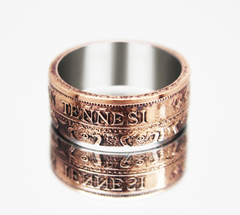 Turkmenistan Coin Ring 10 tennessee 1993 coin rings for men coin rings for women - 戒指 - 其他金屬 