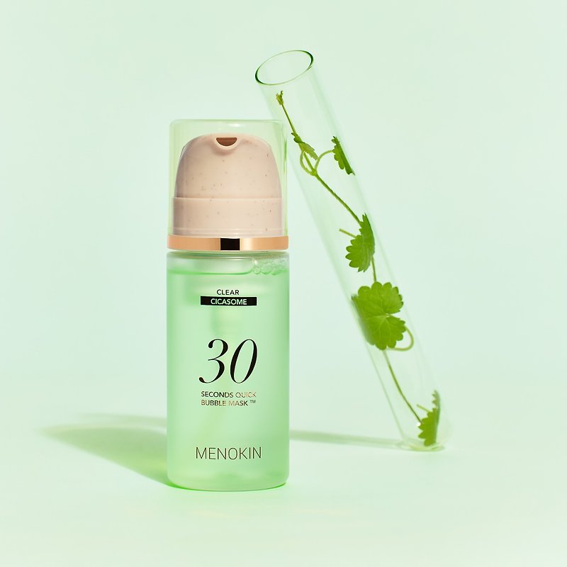 [Vegan Skin Care Products] MENOKIN 30-Second No-Rinse Bubble Clear Soothing Mask - ที่มาส์กหน้า - สารสกัดไม้ก๊อก ขาว