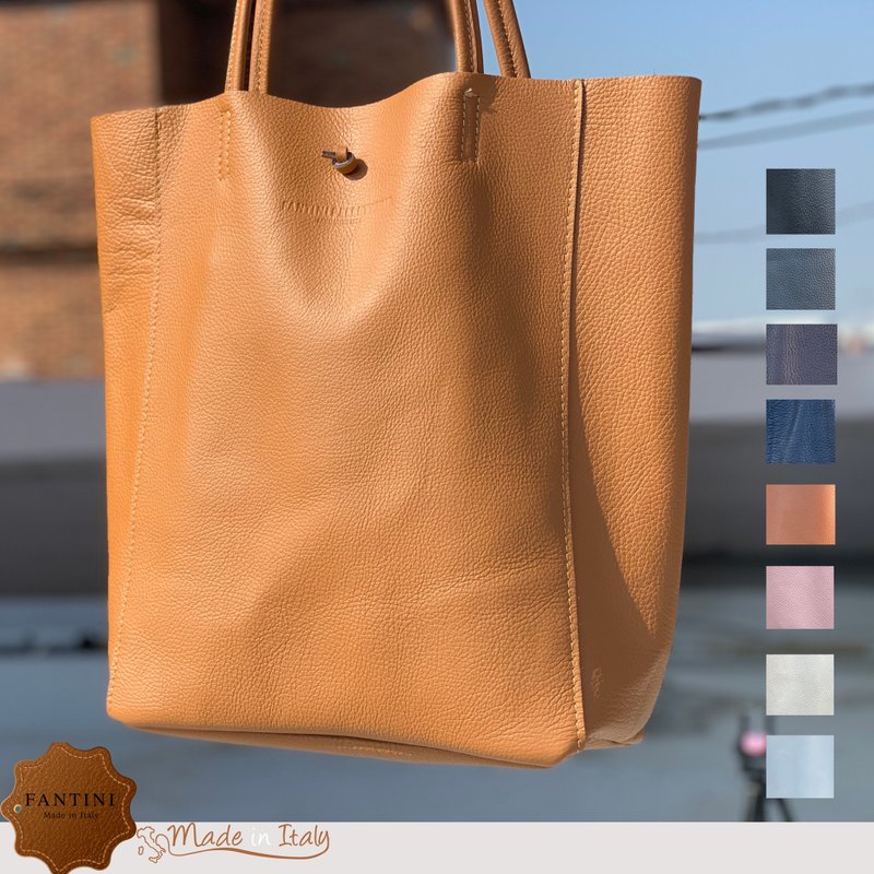 大容量購物包皮革單肩A4包 SHOPPER BAG - 手提包/手提袋 - 真皮 