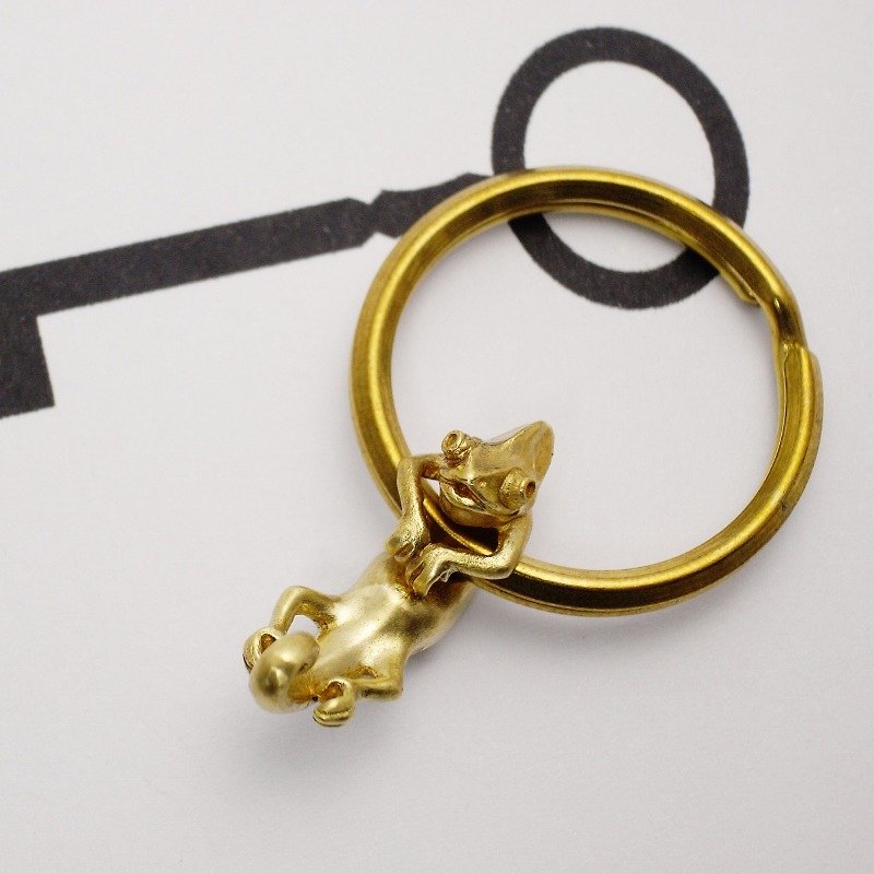 Leon Chameleon Key Ring [vita] - ที่ห้อยกุญแจ - โลหะ สีส้ม