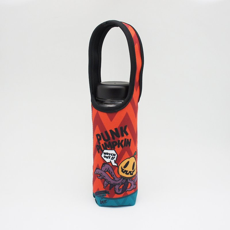 BLR Water Bottle Tote PunkPumpkin [ Tako Pumpkin ] TC28 - Beverage Holders & Bags - Polyester Orange