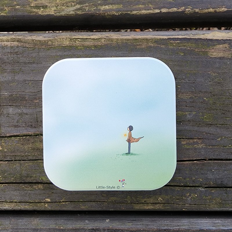 Absorbent coaster - become like you like - ที่รองแก้ว - ดินเผา ขาว