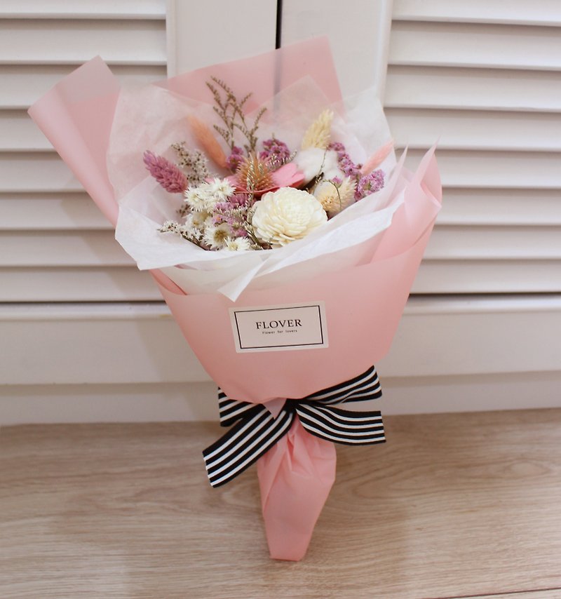 Flover Fulla design "sweet French" drying small bouquet of dried flower bouquet - ตกแต่งต้นไม้ - วัสดุอื่นๆ 