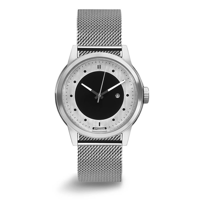 HYPERGRAND-Maverick Cold Steel Series- Silver Dial Milanese Band Watch - Men's & Unisex Watches - Other Materials Silver