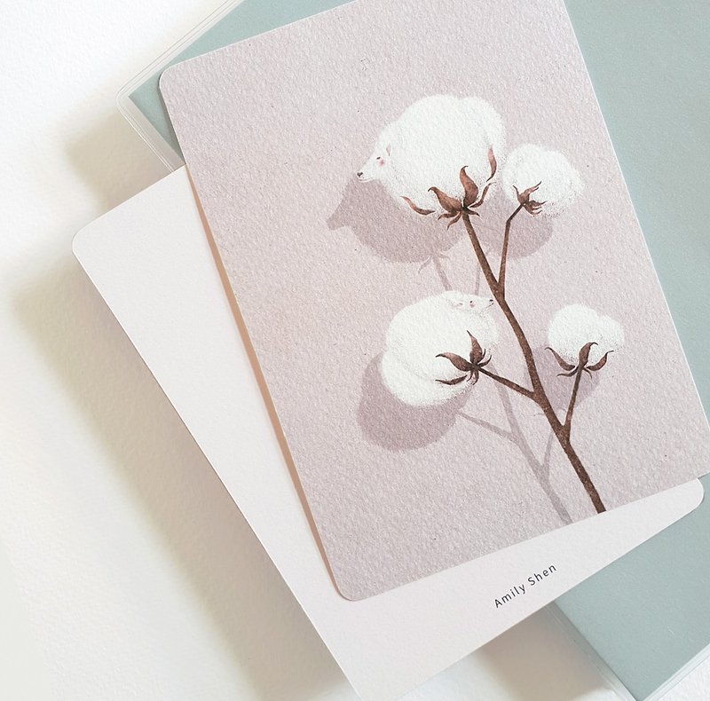 Postcards | Want to buy cotton but bought cotton flowers - การ์ด/โปสการ์ด - กระดาษ 