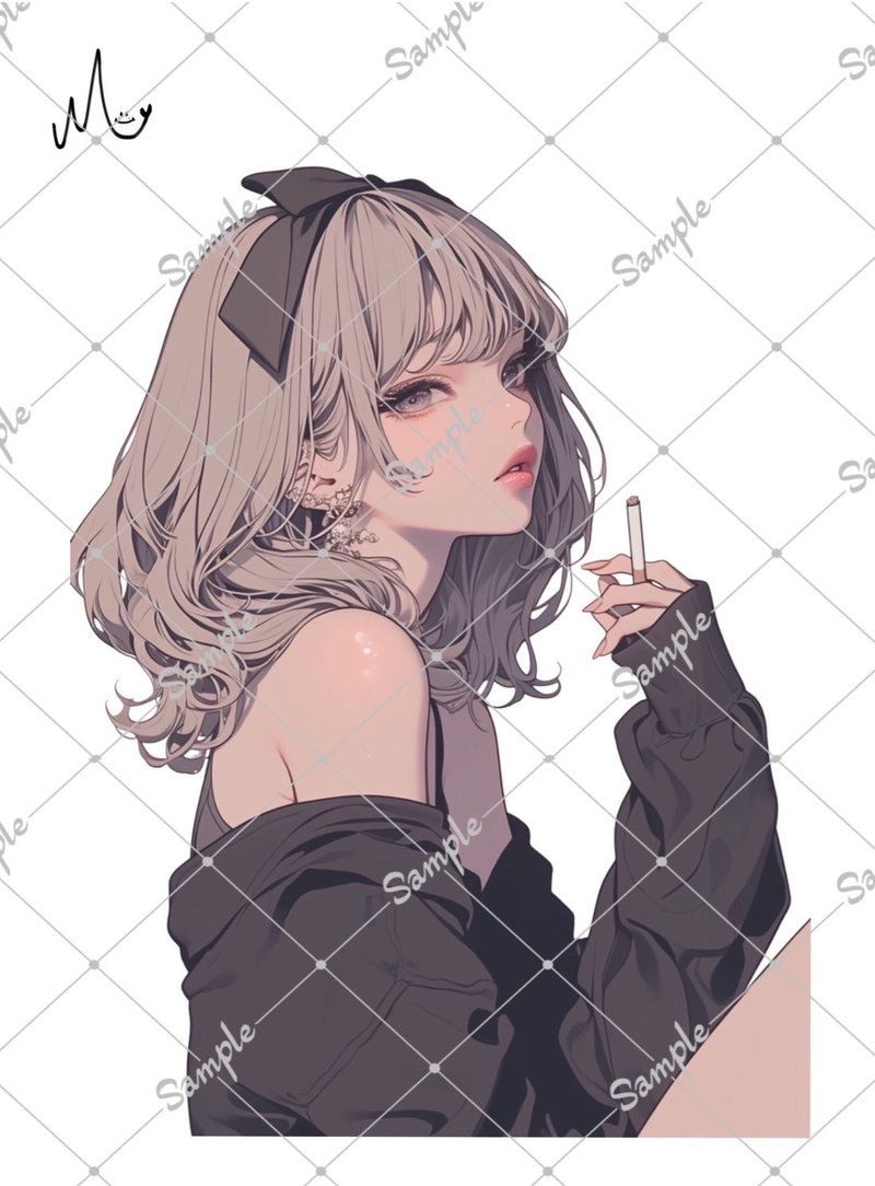 オリジナル人物ステッカー - 貼紙 - 紙 