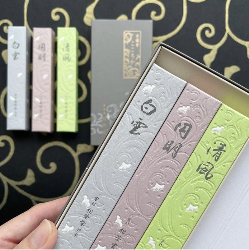 Shoeido Kyosen incense sticks ultimate selection set comes in three small boxes - น้ำหอม - วัสดุอื่นๆ 