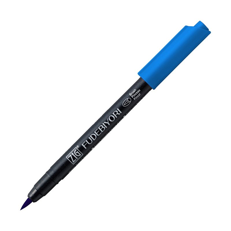 [Kuretake Japan Kuretake] ZIG brush day and watercolor soft brush water - Other Writing Utensils - Plastic Blue