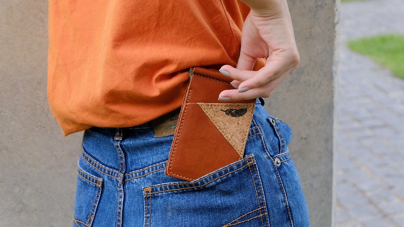 Money clip กระเป๋าสตางค์แบบหนีบธนบัตร หนังไมโครไฟเบอร์ สลักชื่อฟรี - กระเป๋าสตางค์ - หนังเทียม หลากหลายสี