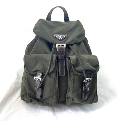 レア【PRADA】ブラック ナイロン TESSUTO ロボット バックパック Authentic Prada Black Tessuto Nylon Robot Backpack – Paris