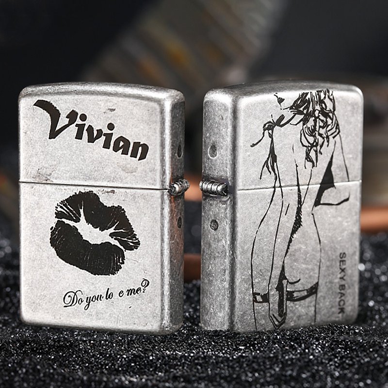 【ZIPPO Official Flagship Store】Sexy Back Windproof Lighter