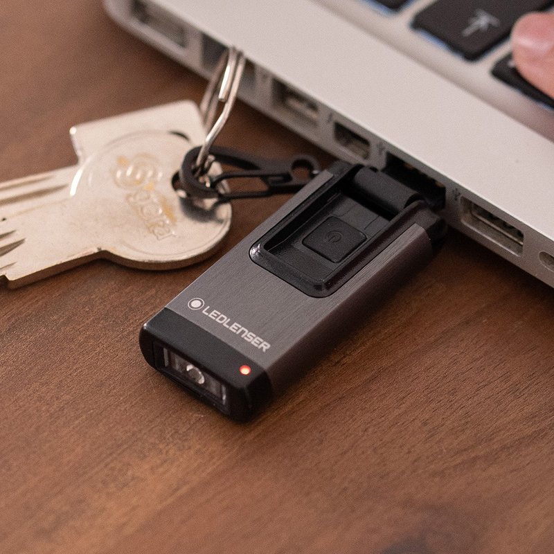 德國Ledlenser K4R 4GB 充電式鑰匙圈型手電筒 - 鑰匙圈/鑰匙包 - 鋁合金 