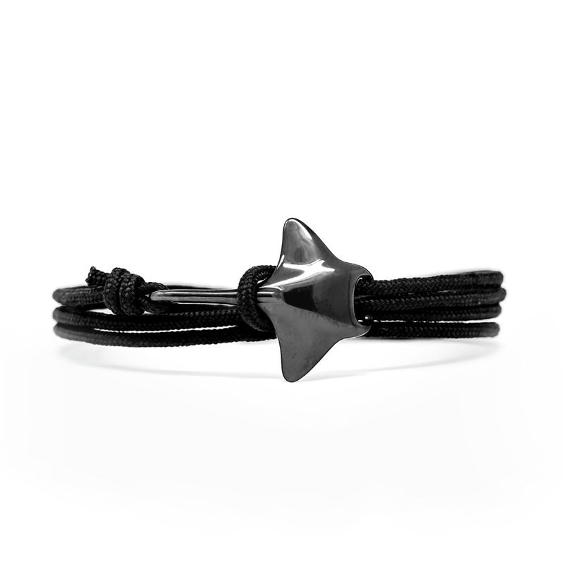 Cape Clasp American deep sea limited edition Manta ghost manta ray bracelet - Bracelets - Stainless Steel Black