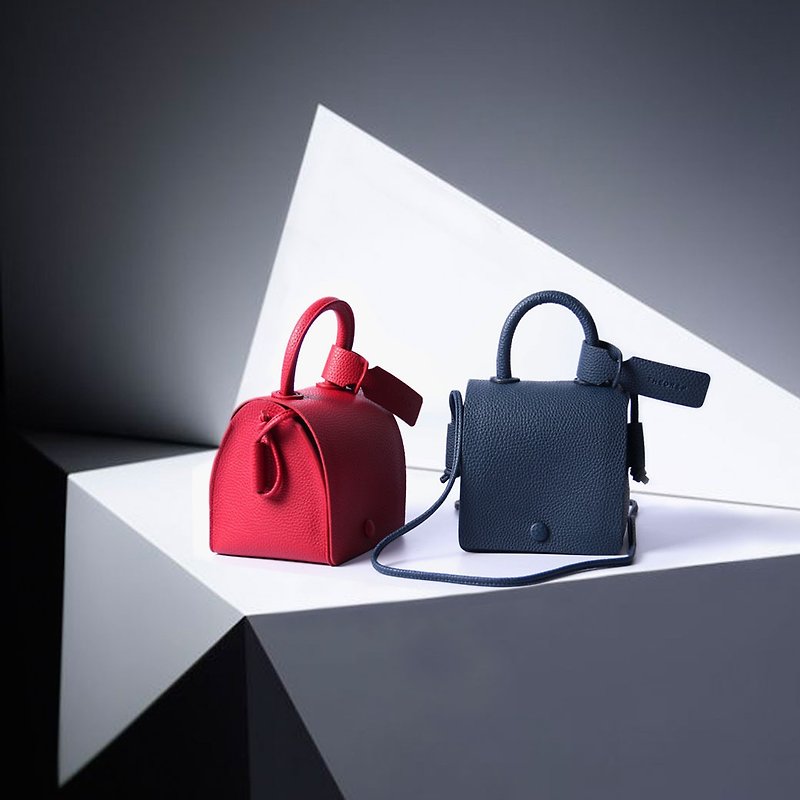 Semi triangle cross body bag半三角形手提斜背包 - Handbags & Totes - Faux Leather 