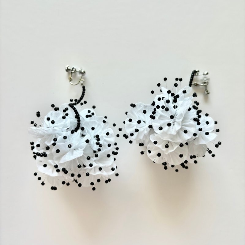 UNI accessory - Earrings & Clip-ons - Cotton & Hemp White