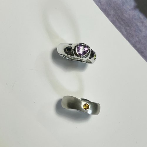 LOVE u RING Colored Gemstone Sterling Silver Ring - Shop