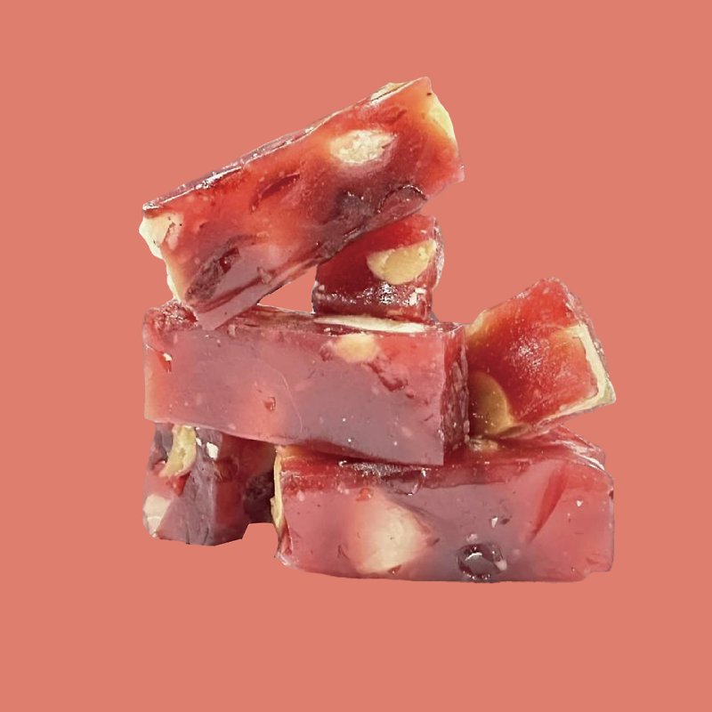 三木茶點-純果汁軟糖(含夏威夷果)樹莓味100G - 零食/點心 - 其他材質 