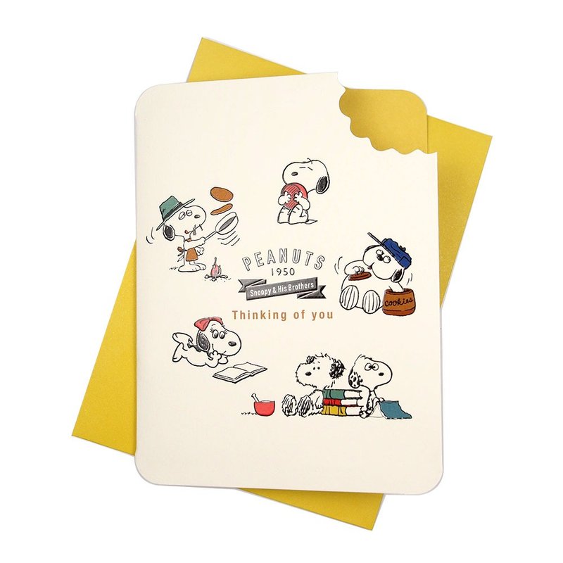史努比兄弟【Hallmark-Snoopy立體卡片 JP多用途】 - 卡片/明信片 - 紙 白色