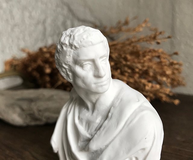 古代ギリシャのローマ神話の人物像小さな樹脂石膏像/ブルータス
