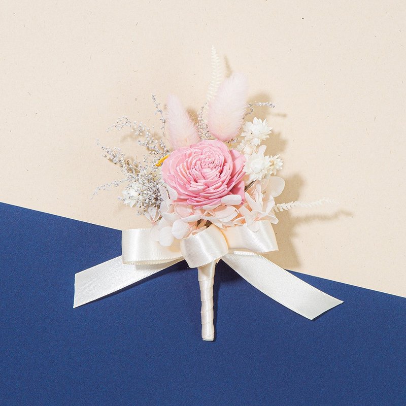 婚禮胸花 索拉花胸花 伴娘胸花 乾燥胸花 長輩胸花 伴郎胸花 客製 - 乾燥花/永生花 - 植物．花 