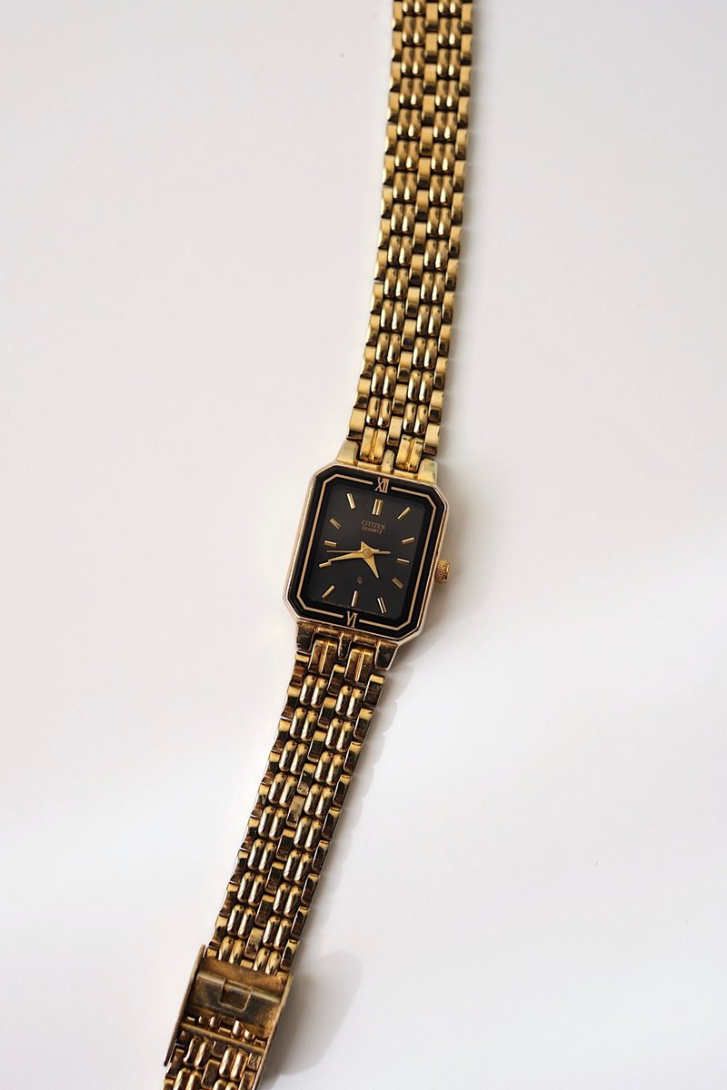 Citizen 80s-90s中古錶/復古時鐘/時鐘/老錶/vintage watch/女錶 - 女錶 - 其他金屬 金色