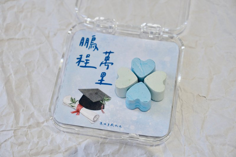 Original feel Cement lucky four-leaf clover-Pengcheng Wanli-Fragrance Stone - น้ำหอม - ปูน สีน้ำเงิน