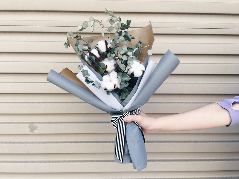 [Good flower] Korean ghosts gorgeous cotton bouquets dry flowers bouquets Valentine's Day bouquets Korean imports of wrapping paper (XL) limited - ตกแต่งต้นไม้ - พืช/ดอกไม้ 