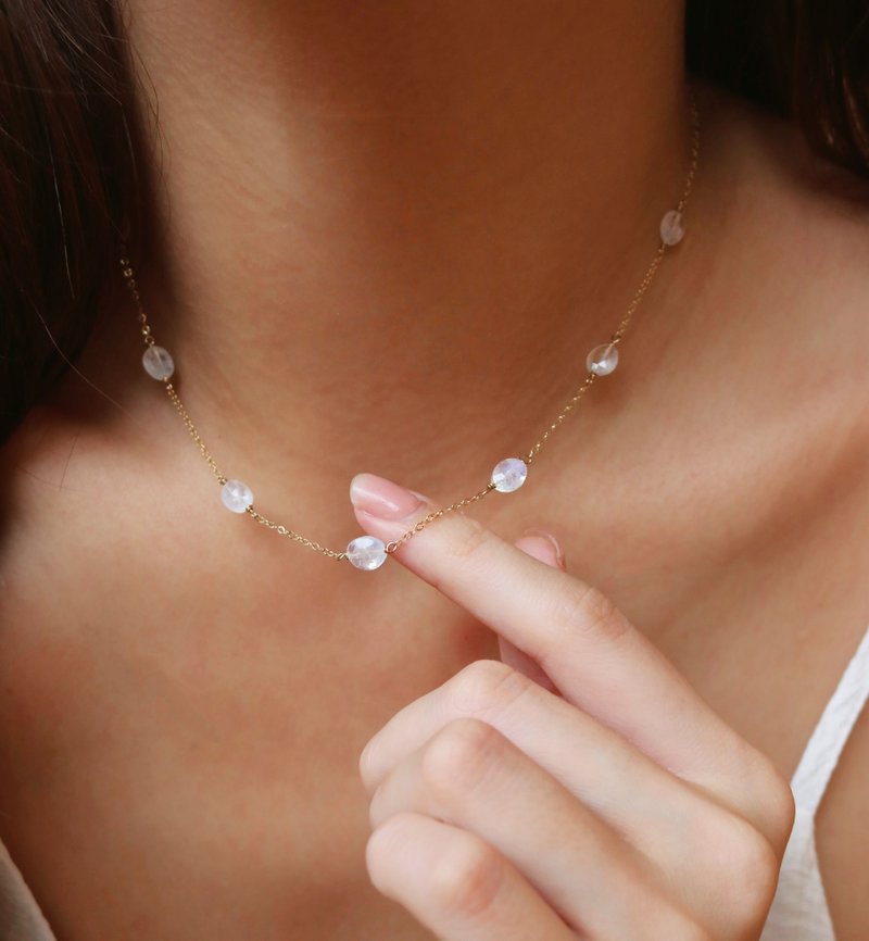 凡爾賽晨露 - 項鍊 - 貴金屬 金色