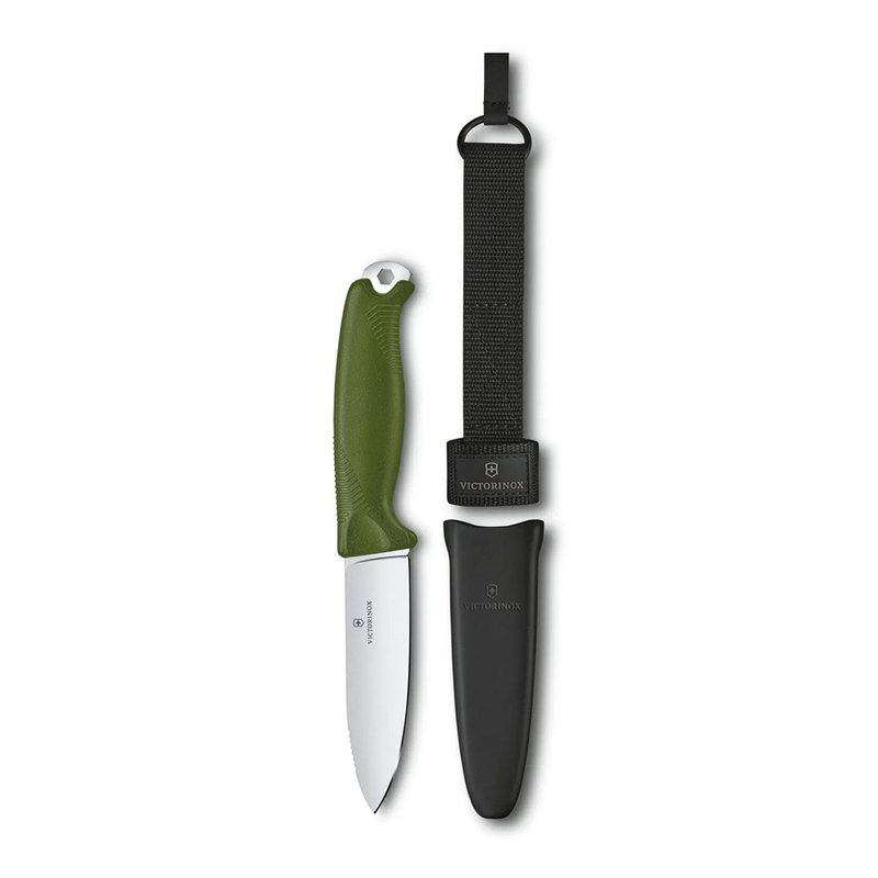 VICTORINOX 瑞士維氏 VENTURE 戶外專業直刀 綠 3.0902.4 - 露營用品 - 其他材質 綠色
