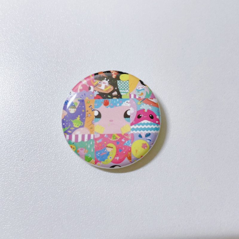 mimitofu's planet 小圓胸章 Best selection 淚眼汪汪 - 胸針 - 不鏽鋼 多色