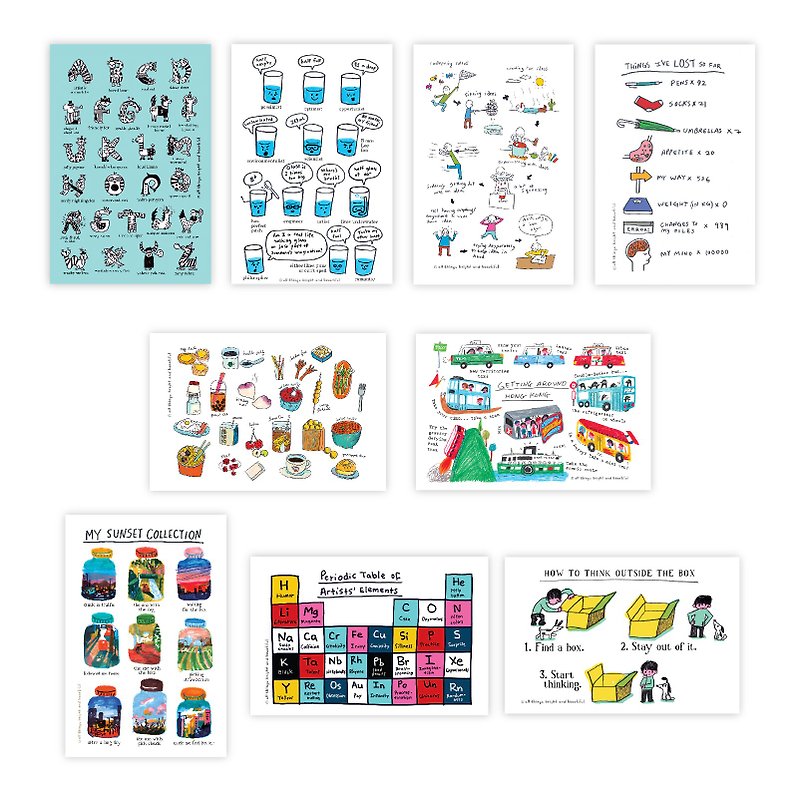 Ideas postcard set - Cards & Postcards - Paper Multicolor