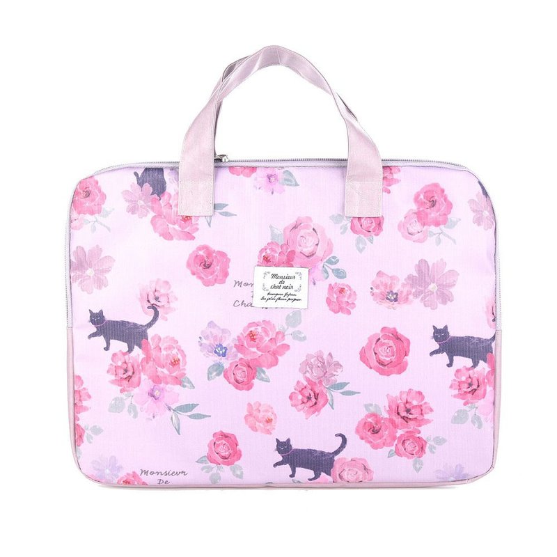 Kusuguru Japan Laptop Bag 13 Inch Buffer Anti-Collision Material Waterproof Membrane Briefcase-Pink - กระเป๋าแล็ปท็อป - ไฟเบอร์อื่นๆ สึชมพู