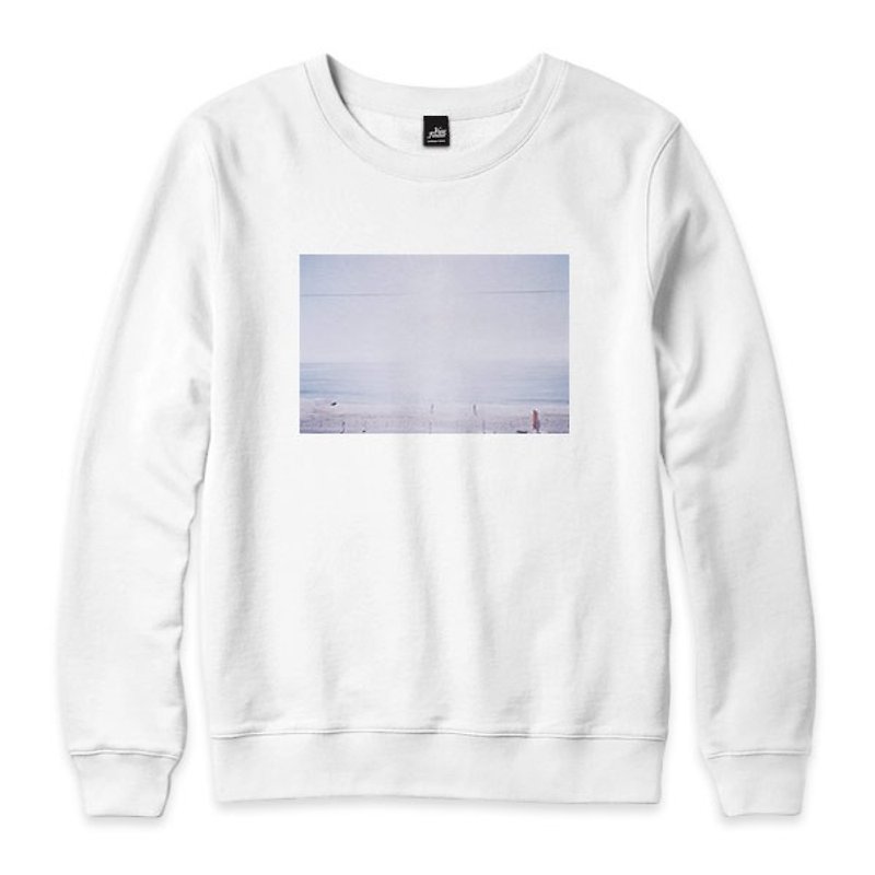 海のシーン-ホワイト-ニュートラルバージョンUniversityT - Tシャツ メンズ - コットン・麻 ホワイト