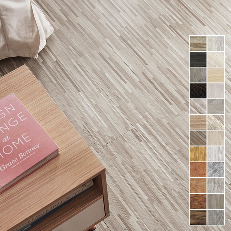 [Slowly] PVC 29-color self-adhesive thickened wood grain floor sticker (single piece) - อื่นๆ - พลาสติก สีนำ้ตาล