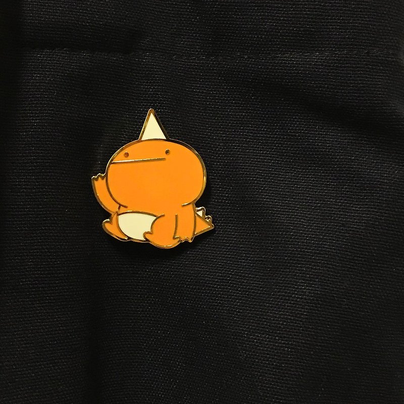 Orange Dragon Orange Dragon Enamel Badge - Badges & Pins - Enamel Orange