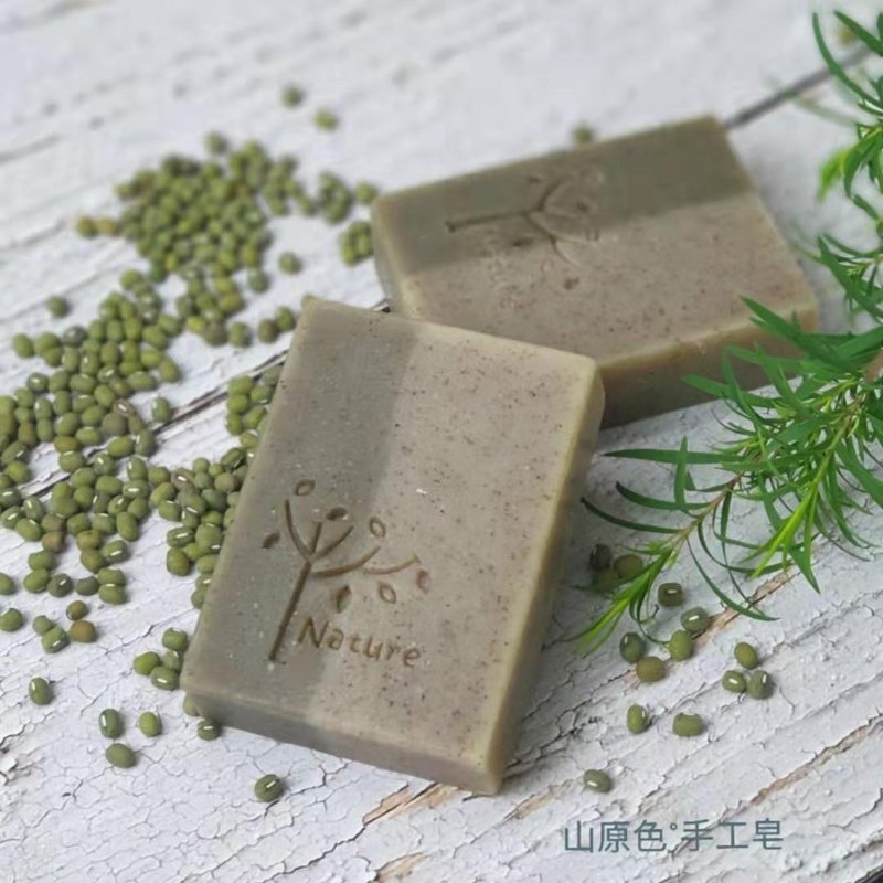 山原色手工皂 茶樹綠豆 控油 精油皂 茶樹綠礦泥 平衡油脂 揮別油 - 肥皂/手工皂 - 其他材質 