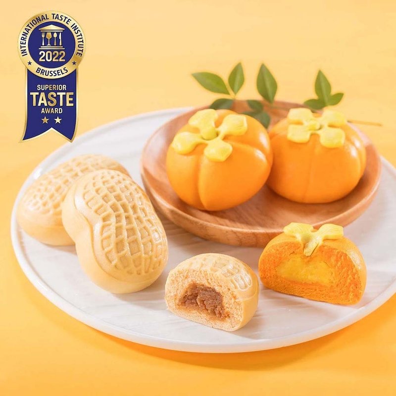 Meiji Steamed Buns Peanut Good Persimmon Fresh Milk Shaped Steamed Buns A box of 6 pieces - อื่นๆ - วัสดุอื่นๆ 