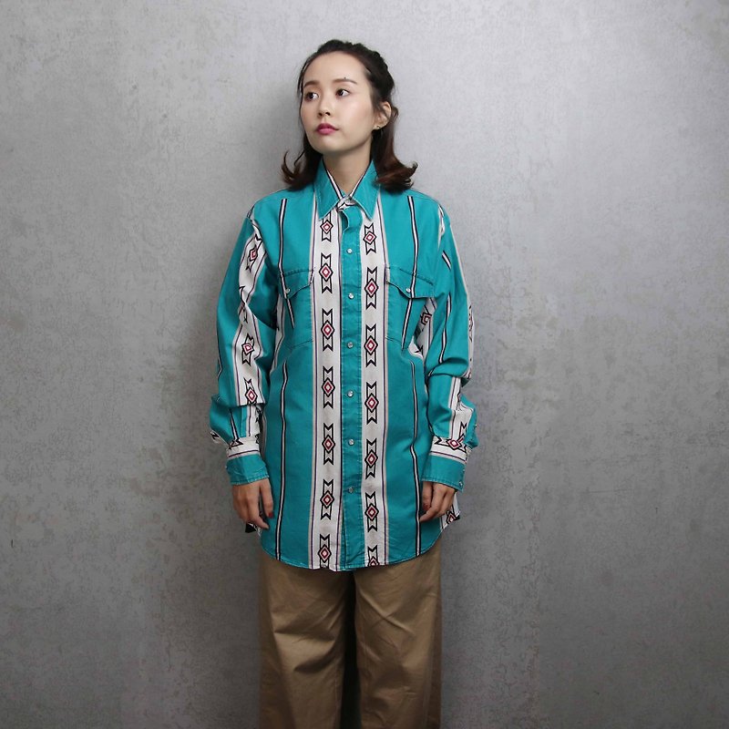 Tsubasa.Y vintage Indian shirt 015, western shirts - Men's Shirts - Cotton & Hemp 