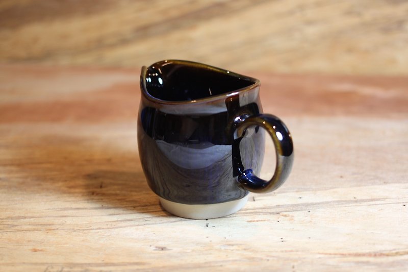 【台湾製】鶯歌で有名なイェ・ブラックによる天母釉茶海フェアカップ作品 - 急須・ティーカップ - 陶器 