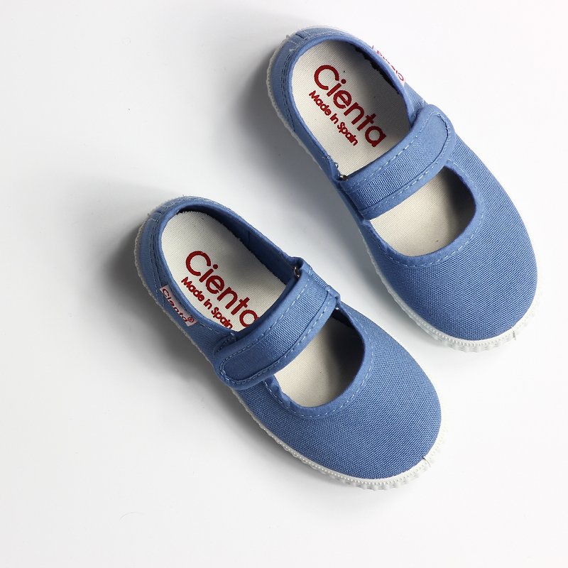 西班牙國民帆布鞋 CIENTA 56000 90淺藍色 幼童、小童尺寸 - 童裝鞋 - 棉．麻 藍色