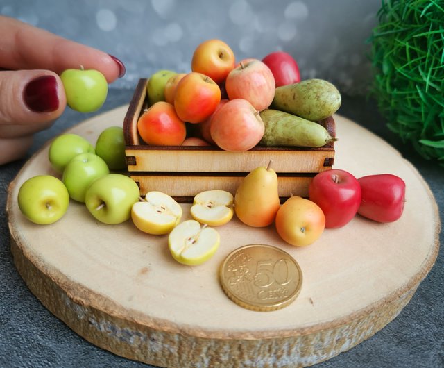 Miniature Apple Cinnamon Pancakes W/ Whipped Cream & Silverware Fall Fairy  Garden, Dollhouse or Diorama Breakfast Food Accessories 