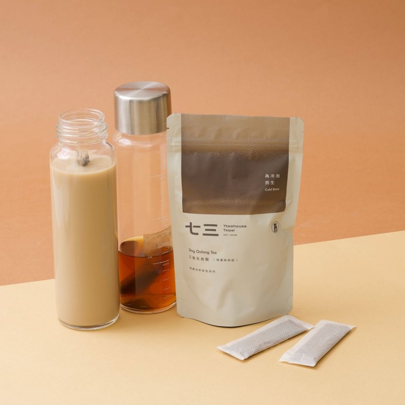 七三茶堂 研磨冷萃茶包丨三毫克烏龍 環保夾鏈袋 - 茶葉/茶包/水果茶 - 其他材質 白色