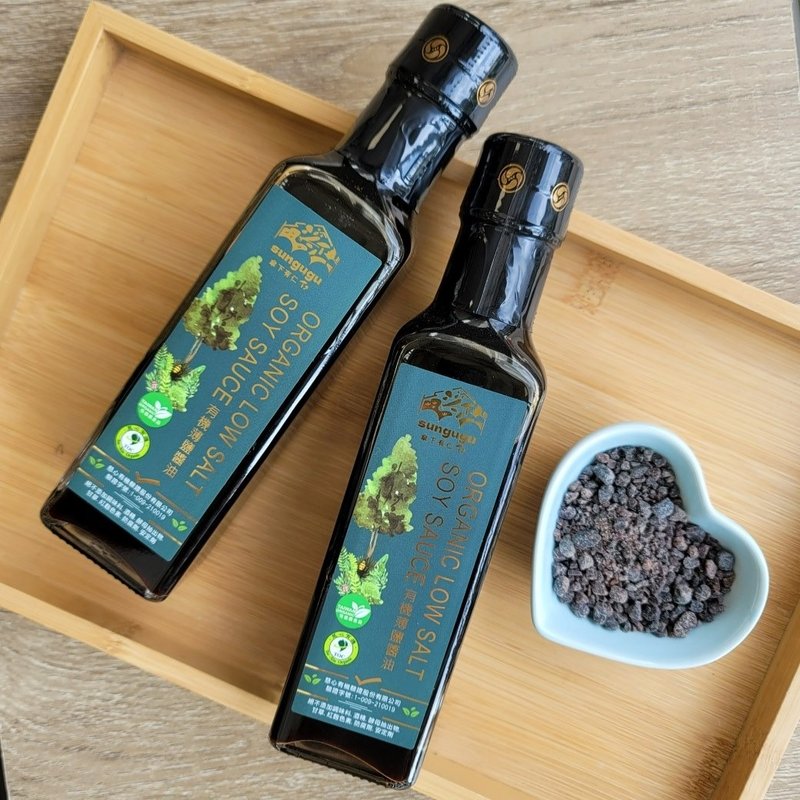 Organic thin salt soy sauce 210ml set of two - เครื่องปรุงรส - แก้ว 