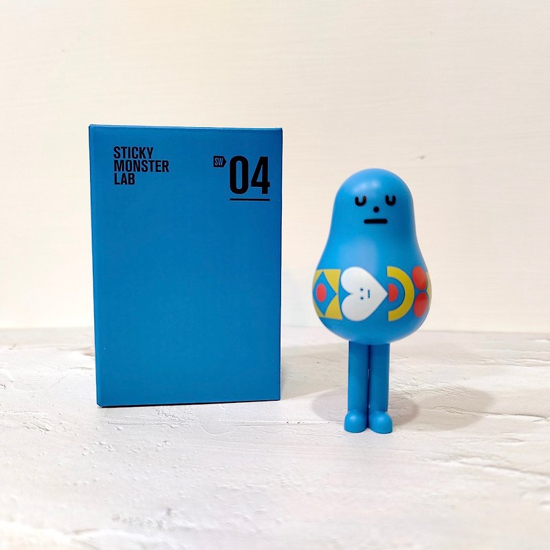 Sticky Monster Lab－SML WONDER EXPO exhibition limited figure 04－SWE Bluemon - Stuffed Dolls & Figurines - Plastic Blue