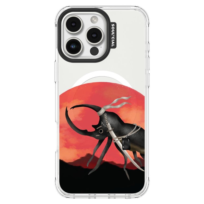 Rare Roomies Samurai Horn iPhone 16 手機殼 Magsafe磁吸保護殼 - 手機殼/手機套 - 其他材質 