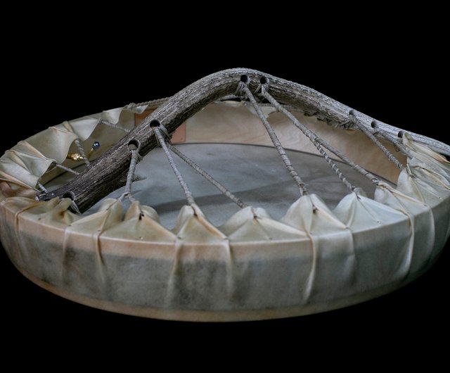 手作り鹿革角シャーマンドラムスピリチュアル楽器パーカッション